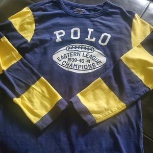 BOYS RALPH LAUREN POLO LONG SLEEVES SIZE (L)